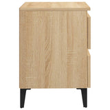 Bed Cabinet Sonoma Oak 40x35x50 cm Engineered Wood - Top-Down View