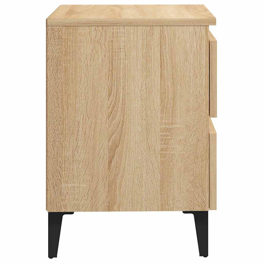 Bed Cabinet Sonoma Oak 40x35x50 cm Engineered Wood