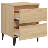 Bed Cabinet Sonoma Oak 40x35x50 cm Engineered Wood