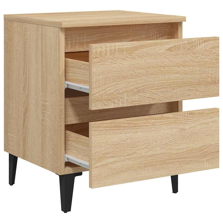 Bed Cabinet Sonoma Oak 40x35x50 cm Engineered Wood