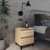 Bed Cabinet Sonoma Oak 40x35x50 cm Engineered Wood