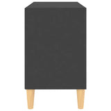 TV Cabinet with Solid Wood Legs Grey 69.5x30x50 cm - 45-Degree Angle