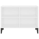 TV Cabinet with Metal Legs White 69.5x30x50 cm - Top-Down View