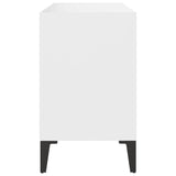 TV Cabinet with Metal Legs White 69.5x30x50 cm - 45-Degree Angle