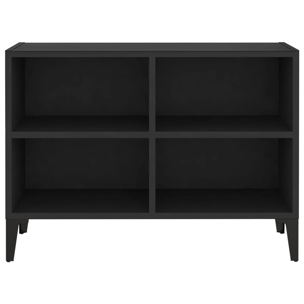 TV Cabinet with Metal Legs Black 69.5x30x50 cm