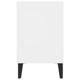 TV Cabinet with Metal Legs White 103.5x30x50 cm - 45-Degree Angle