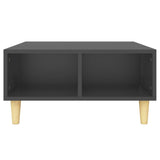 Coffee Table Grey 60x60x30 cm Engineered Wood - Top-Down View