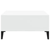 Coffee Table White 60x60x30 cm Engineered Wood - Top-Down View