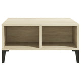 Coffee Table Sonoma Oak 60x60x30 cm Engineered Wood - Side View