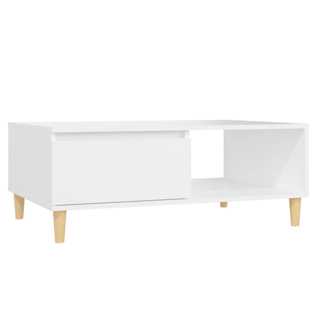 Coffee Table White 90x60x35 cm Engineered Wood