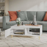 Coffee Table White 90x60x35 cm Engineered Wood