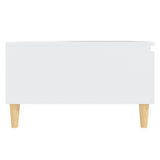 Coffee Table White 90x60x35 cm Engineered Wood - Rear View