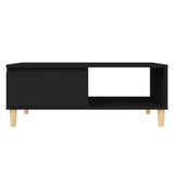 Coffee Table Black 90x60x35 cm Engineered Wood