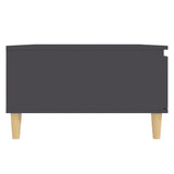 Coffee Table Grey 90x60x35 cm Engineered Wood - Close-Up Angle