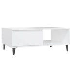 Coffee Table White 90x60x35 cm Engineered Wood