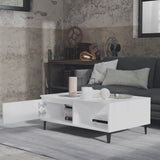 Coffee Table White 90x60x35 cm Engineered Wood