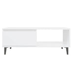 Coffee Table White 90x60x35 cm Engineered Wood
