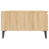 Coffee Table Sonoma Oak 90x60x35 cm Engineered Wood - Close-Up Angle