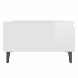 Coffee Table High Gloss White 90x60x35 cm Engineered Wood