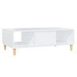 Coffee Table White 103.5x60x35cm Engineered Wood