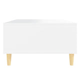 Coffee Table White 103.5x60x35cm Engineered Wood - Rear View