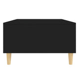 Coffee Table Black 103.5x60x35 cm Engineered Wood - Rear View