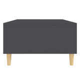 Coffee Table Grey 103.5x60x35 cm Engineered Wood - Rear View