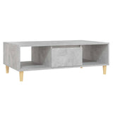 Coffee Table Concretre Grey 103.5x60x35 cm Engineered Wood