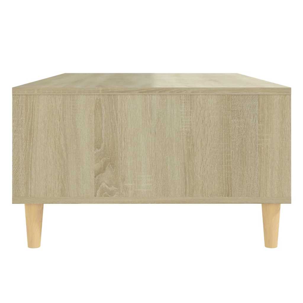 Coffee Table White and Sonoma Oak 103.5x60x35 cm Engineered Wood