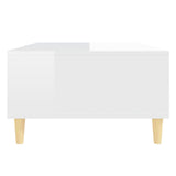 Coffee Table High Gloss White 103.5x60x35 cm Engineered Wood