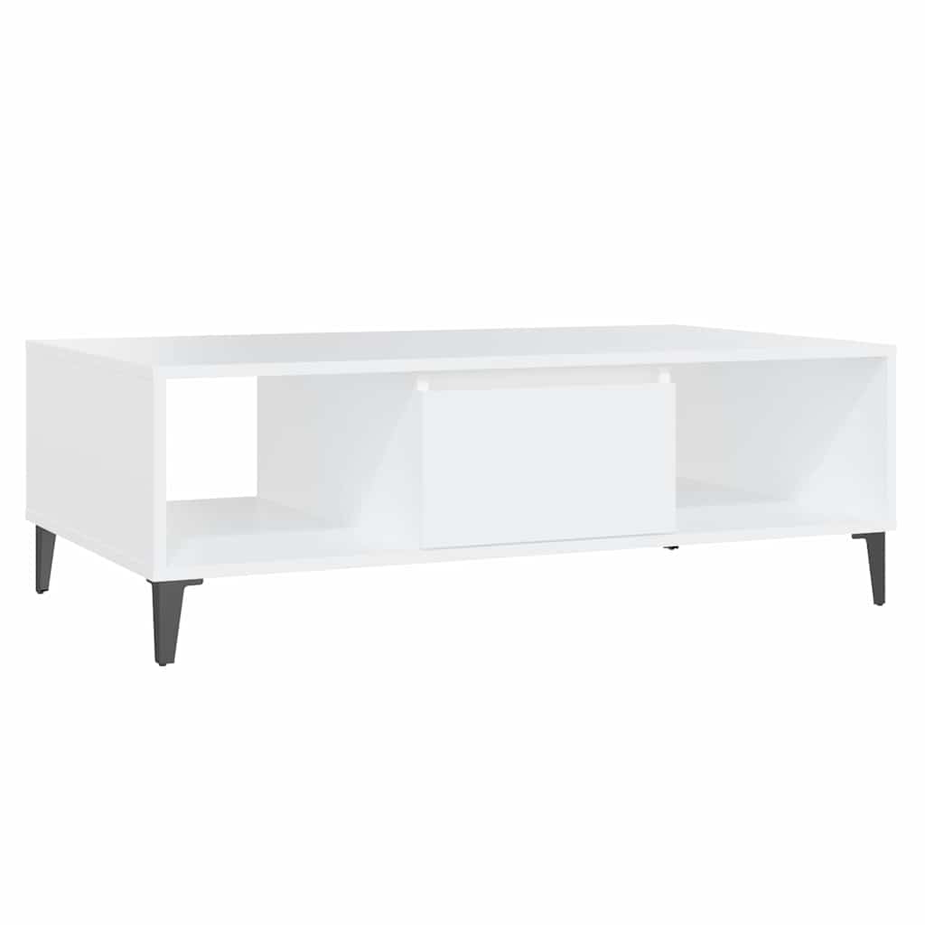 Coffee Table White 103.5x60x35 cm Engineered Wood
