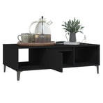 Coffee Table Black 103.5x60x35 cm Engineered Wood