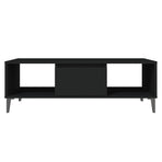 Coffee Table Black 103.5x60x35 cm Engineered Wood
