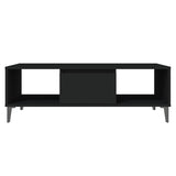 Coffee Table Black 103.5x60x35 cm Engineered Wood - 45-Degree Angle
