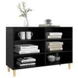 Sideboard Black 103.5x35x70 cm Engineered Wood - Side View