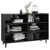 Sideboard High Gloss Black 103.5x35x70 cm Engineered Wood