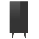Sideboard High Gloss Black 103.5x35x70 cm Engineered Wood