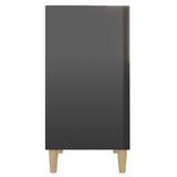 Sideboard High Gloss Black 57x35x70 cm Engineered Wood - 45-Degree Angle