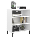 Sideboard White 57x35x70 cm Engineered Wood - Side View