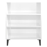Sideboard High Gloss White 57x35x70 cm Engineered Wood - Top-Down View
