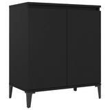 Sideboard Black 60x35x70 cm Engineered Wood - Front View