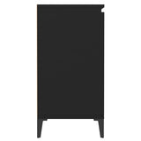 Sideboard Black 60x35x70 cm Engineered Wood - Rear View