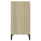 Sideboard Sonoma Oak 60x35x70 cm Engineered Wood - Rear View