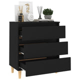 Sideboard Black 60x35x69 cm Engineered Wood - Side View