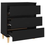 Sideboard Black 60x35x69 cm Engineered Wood - Top-Down View