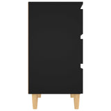 Sideboard Black 60x35x69 cm Engineered Wood - Rear View