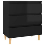 Sideboard High Gloss Black 60x35x69 cm Engineered Wood