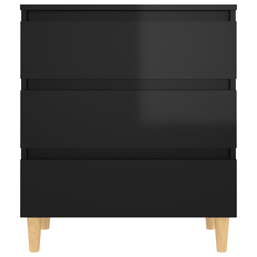 Sideboard High Gloss Black 60x35x69 cm Engineered Wood