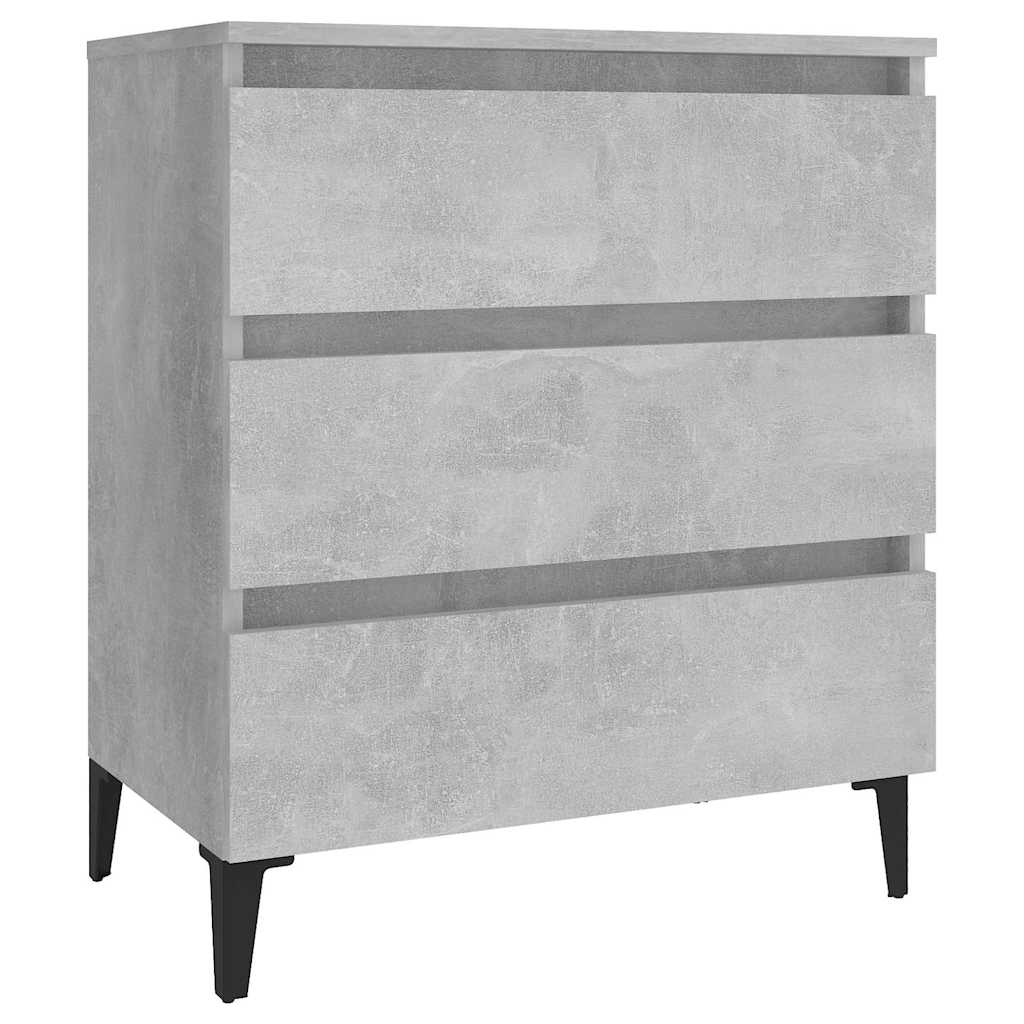 Sideboard Concrete Grey 60x35x69 cm Engineered Wood