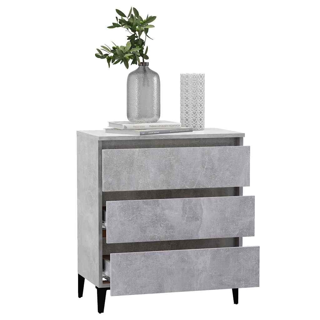 Sideboard Concrete Grey 60x35x69 cm Engineered Wood